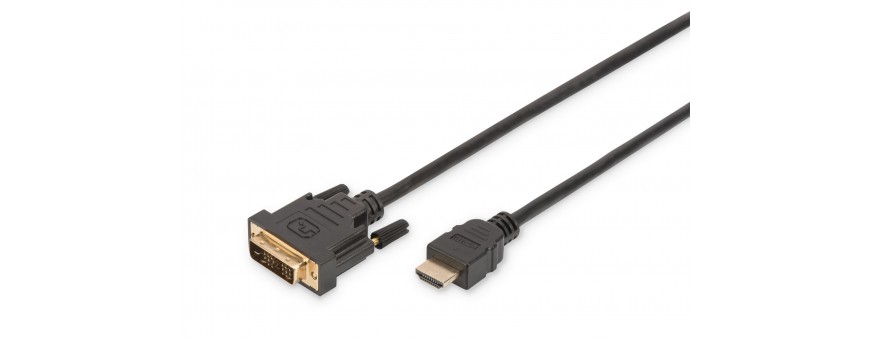 Cables adaptadores de HDMI con conectores tipo A a DVI