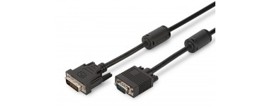 Adaptador de Cables de conector DVI-I(24+5) a VGA 15 Pin HD DSUB