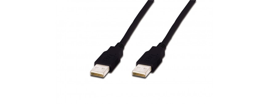 Cables USB 2.0 con conectores USB tipo A-A M-M