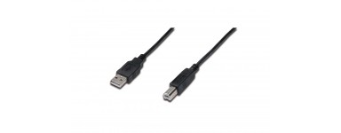 Cables USB 2.0 con conectores USB tipo A-B M-M