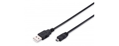 Cables USB 2.0 con conectores USB A a USB mini 4-Pin M-M