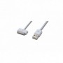 Cable de carga/datos de base Apple, Apple de 30 pines - USB A M/M, 0,5m, compatible con USB 2.0 MFI, wh