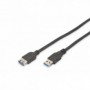 Cable de extensión USB 3.0, tipo A M/H, 1,8 m, compatible con USB 3.0, negro