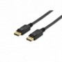 Cable de conexión DisplayPort, DP M/M, 3.0m, w/interlock, Ultra HD 4K, cotton, gold, bl
