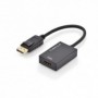 Cable adaptador DisplayPort, DP - HDMI tipo A M/F, 0.2m, w/interlock, HDMI Ver. 2.0, active, CE, gold, bl