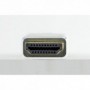 Cable de conexión HDMI Alta velocidad, tipo A M/M, 1.0m, w/Ethernet, Ultra HD, cotton, gold, si/bl