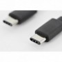 USB Type-C conexión cable, type C to C M/M, 1,8 m, 3 A, 480 MB, 2.0 Version, bl