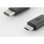 USB Type-C conexión cable, type C to micro B M/M, 1,8 m, Alta velocidad, 2.0 Version, bl