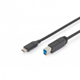 Cable de conexión USB tipo C, tipo C a B M/M, 1.8m, 3A, 10GB 3.0 Version, bl