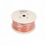 CAT 7 S-FTP installation cable, 1200 MHz Eca (EN 50575), AWG 23/1, 500 m drum, simplex, color orange