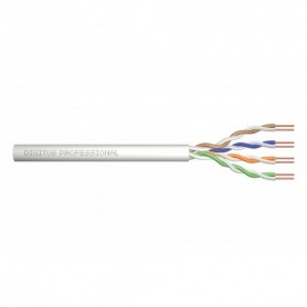 ASSNET250 CAT 6 U-UTP installation cable, 250 MHz Eca (PVC), AWG 23/1, 305 m paper box, simplex, color grey