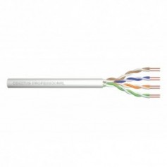 ASSNET250 CAT 6 U-UTP installation cable, 250 MHz Eca (PVC), AWG 23/1, 305 m paper box, simplex, color grey