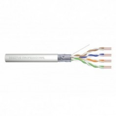 CAT 5e F-UTP installation cable, 100 MHz Eca (PVC), AWG 24/1, 305 m paper box, simplex, color grey