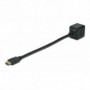 Cable de distribución Y HDMI, tipo A -2 x tipo A M/H, 0,2 m, pasivo, Full HD, dorado, negro