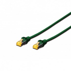 Cable de conexión CAT 6A S-FTP, Cu, LSZH AWG 26/7, longitud 0,25 m, color verde