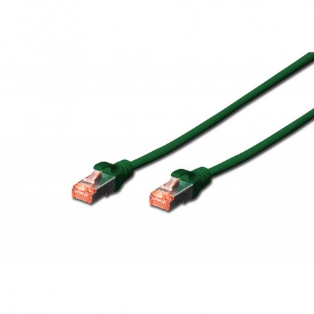 Cable de conexión S-FTP CAT 6, Cu, LSZH AWG 27/7, longitud 1 m, color verde