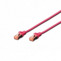 Cable de conexión S-FTP CAT 6, Cu, LSZH AWG 27/7, longitud de 2 m, color magenta