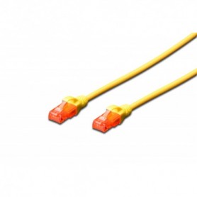 Cable de conexión U-UTP CAT 6, PVC AWG 26/7, longitud 3 m, color amarillo