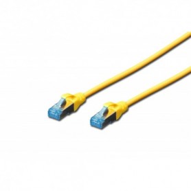 Cable de conexión SF-UTP CAT 5e, Cu, PVC AWG 26/7, longitud 1 m, color amarillo
