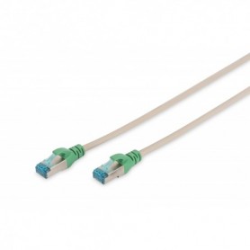 Cable de conexión cruzado CAT 5e SF-UTP, Cu, PVC AWG 26/7, longitud de 2 m, color gris