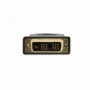 Adaptador DVI, DVI (18+1) - HDMI tipo A M/H, monoenlace DVI-D, Full HD negro, dorado