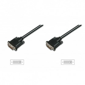 Cable de conexión DVI, DVI (24+1) M/M, 0.5m, DVI-D Dual Link, negro