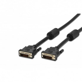 Cable de conexión DVI, DVI (24+1) M/M, 1.0m, DVI-D Dual Link, negro