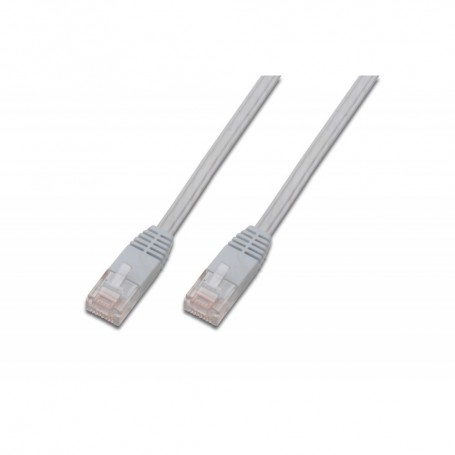 Cable de conexión plana CAT 5e U-UTP, Cu, PVC AWG 30/7, longitud 1 m, color blanco