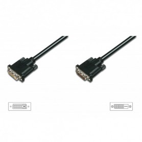DVI extension cable, DVI(24+1) M/F, 10.0m, DVI-D Dual Link, negro