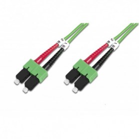Cable de conexión de fibra óptica DIGITUS, SC a SC Multimode, OM5, 50/125 µ, Duplex, length 7 m Longitud de 7m