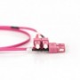 Cable de conexión de fibra óptica DIGITUS, SC a SC multimode OM4 - 50/125 µ, Duplex, color RAL4003 Longitud de 1m
