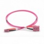 Cable de conexión DIGITUS de fibra óptica, LC a SC multimode OM4 - 50/125 µ, Duplex, color RAL4003 Longitud de 1m