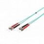 Cable de conexión de fibra óptica DIGITUS, ST a ST multimode 50/125 µ, Duplex Longitud de 1m, clase OM3