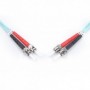 Cable de conexión de fibra óptica DIGITUS, ST a ST multimode 50/125 µ, Duplex Longitud de 2m, clase OM3