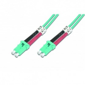 Cable de conexión DIGITUS de fibra óptica, LC a LC multimode 50/125 µ, Duplex Longitud de 1m, clase OM3