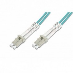 Cable de conexión DIGITUS de fibra óptica, LC a LC multimode 50/125 µ, Duplex Longitud de 15m, clase OM3
