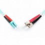 Cable de conexión de fibra óptica DIGITUS, LC a ST multimode 50/125 µ, Duplex Longitud de 1m, clase OM3