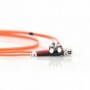 Cable de conexión de fibra óptica DIGITUS, ST a ST multimode 50/125 µ, Duplex Longitud de 7m
