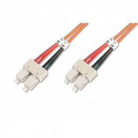 Cable de conexión de fibra óptica DIGITUS, SC a SC multimode, OM2, 50/125 µ, Duplex Longitud de 3m