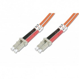 Cable de conexión DIGITUS de fibra óptica, LC a LC multimode, OM2, 50/125 µ, Duplex Longitud de 3m
