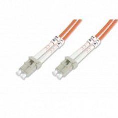 Cable de conexión DIGITUS de fibra óptica, LC a LC multimode, OM2, 50/125 µ, Duplex Longitud de 15m
