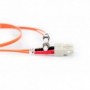 Cable de conexión de fibra óptica DIGITUS, ST a SC multimode, OM2, 50/125 µ, Duplex Longitud de 1m