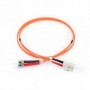 Cable de conexión de fibra óptica DIGITUS, ST a SC multimode, OM2, 50/125 µ, Duplex Longitud de 2 m