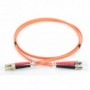 Cable de conexión de fibra óptica DIGITUS, LC a ST multimode, OM2, 50/125 µ, Duplex Longitud de 1m