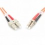 Cable de conexión DIGITUS de fibra óptica, LC a SC multimode, OM2, 50/125 µ, Duplex Longitud de 1m