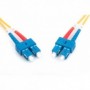 Cable de conexión de fibra óptica DIGITUS, SC a SC OS2, modo único 09/125 µ, Duplex, Longitud de 1m