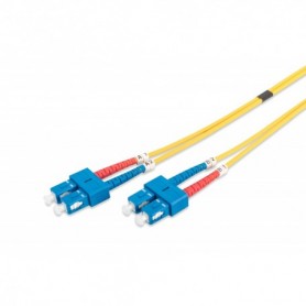 Cable de conexión de fibra óptica DIGITUS, SC a SC OS2, modo único 09/125 µ, Duplex, Longitud de 2 m