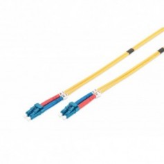 Cable de conexión DIGITUS de fibra óptica, LC a LC OS2, modo único 09/125 µ, Duplex, Longitud de 2 m