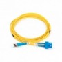 Cable de conexión de fibra óptica DIGITUS, ST a SC OS2, modo único 09/125 µ, Duplex, Longitud de 3m