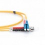 Cable de conexión de fibra óptica DIGITUS, LC a ST OS2, modo único 09/125 µ, Duplex, Longitud de 10m